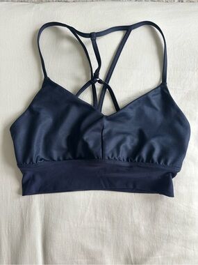 ALO Yoga Navy Strappy Sports Bralette